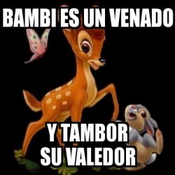 bambi es un venado.